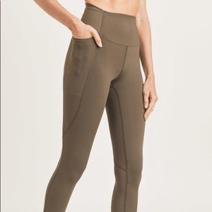 High Waistband Side Pockets Compression Leggings